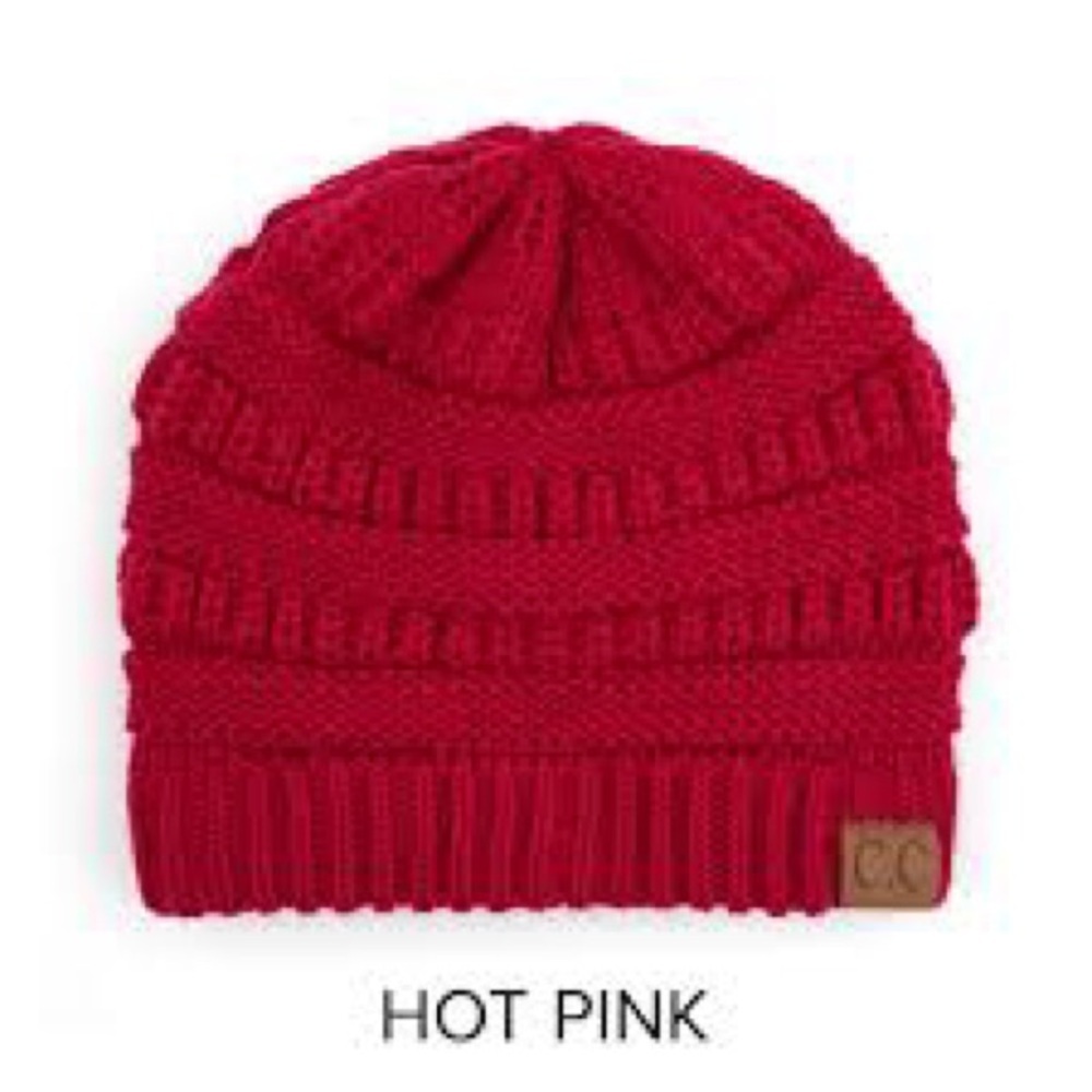 C.C Ribbed Kit Solid Color Beanie